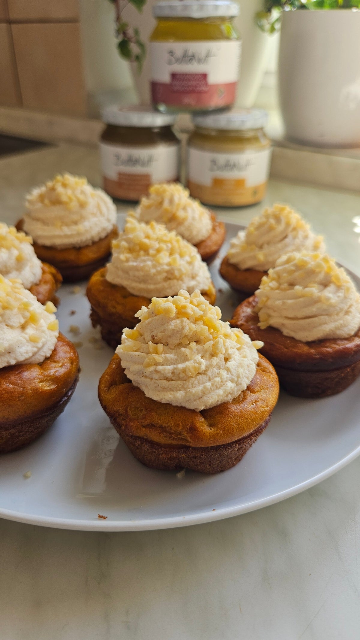 Keto dýňové muffiny s makadamovým krémem (bez lepku)
